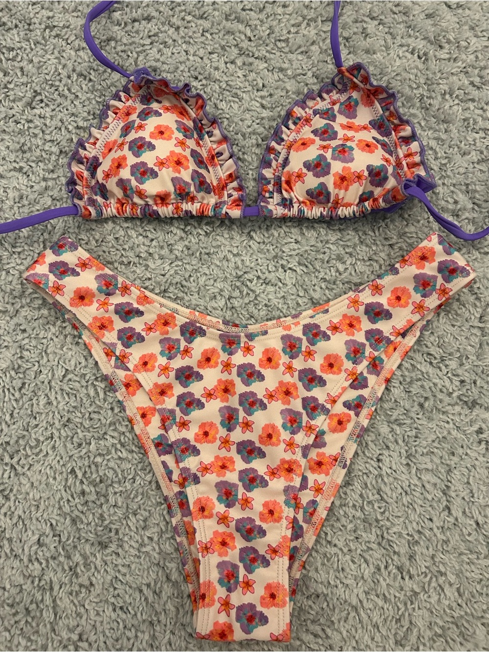 Strawberry Milk Mob violet visions top & flower dance bottom